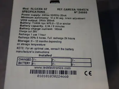 Used GAMESA RLG/EBA 02 AC/DC Power Supplies Ohio US | HGR 24 #1187110