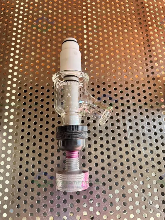 Used CHEMGLASS CG-1968-GL-240 ZERO DEAD SPACE VALVE 2" BEADED PIPE TORQUE KNOB Glassware - Other California US | Equipment Lab #1411866
