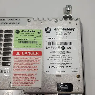 Used ALLEN BRADLEY ALLEN BRADLEY PANELVIEW PLUS 700 2711P-T7C4D1 SER A LOGIC MODULE 2711P-RP1 Automation Control (HMI) | ND Industrial Surplus #1218135