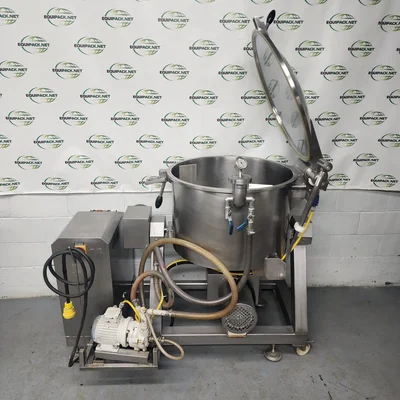 Stephan mobile tiltable vacuum mixer, type: VM 200, 200 lite, 2 speeds, on wheels # 704960