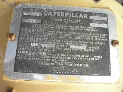 USED TWIN DISC SP111HP2