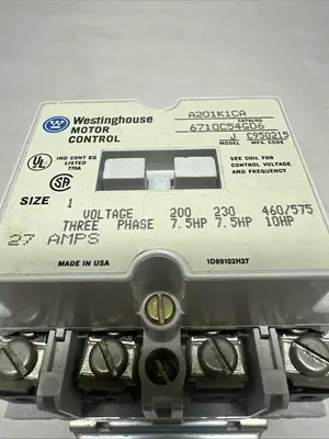 Used WESTINGHOUSE A201K1CA Industrial Controls Ohio US | Surplus Asset Holdings #1238076