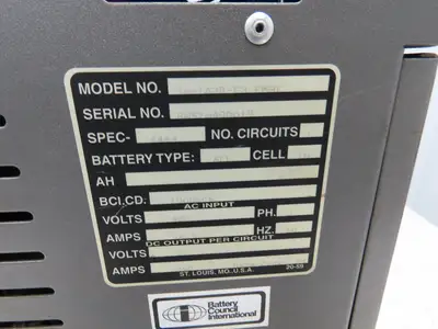 Xtreme Power HF Forklift Battery Charger 36-1A2B-E3 36V 250A 480V 3Ph