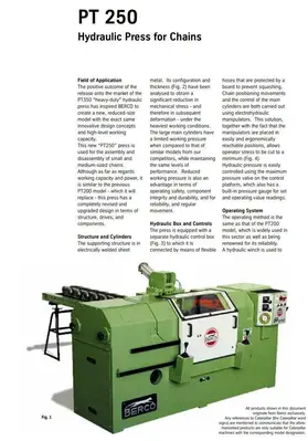 USED BERCO PT250