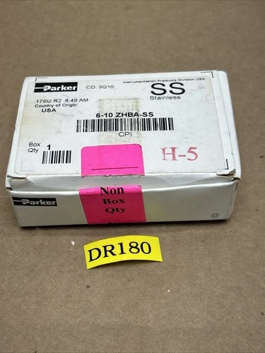 NEW Parker 6-10 ZHBA-SS