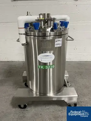 USED Precision 125 Liter Integrated Biosystems Cryovessel, 316L S/S, 50/65#