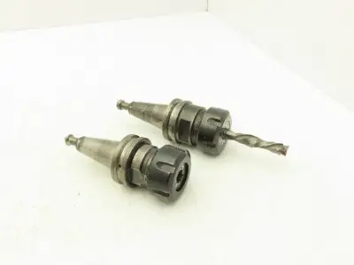 Tapered Shank ISO30 1/2" Collet Chuck Lot of 2
