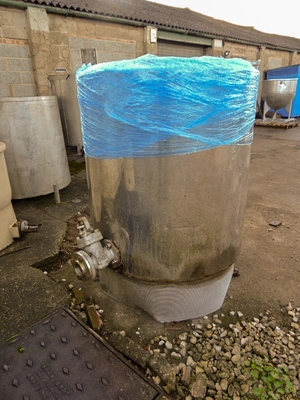 350L S/S Open Top  Jktd Vessel