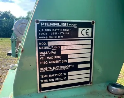 (2) Pieralisi FP 600 RS decanter centrifuges, SS.