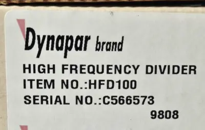 Used Dynapar HFD100 PLC Processors South Carolina US | Palmetto Automation #1250167