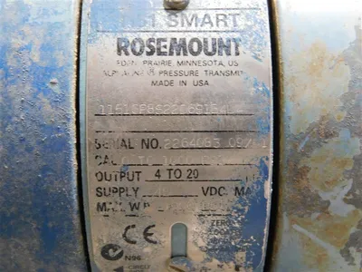 Rosemount 1151GP8S22D6S1B4L4 Diff. Pressure Transmitter 1000 PSI Max. Used