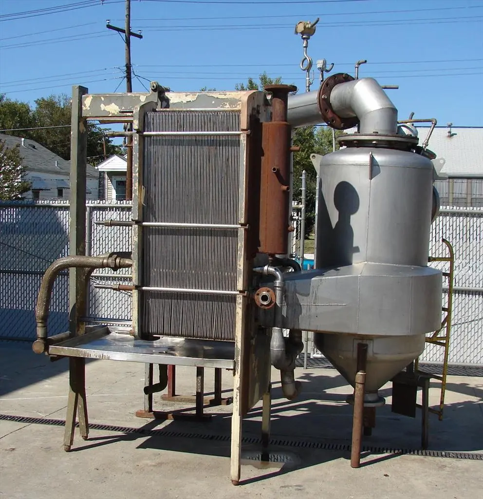 SPC8643  Evaporator 2050 lbs./hr. APV rising falling film evaporator, 1 effect, 316 SS