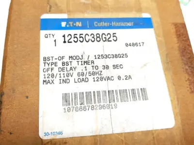 New | in-Stock Eaton, Cutler-Hammer 1255C38G25, BST-OFF Relays & Switches Michigan US | Maverick Industrial Sales #1489866