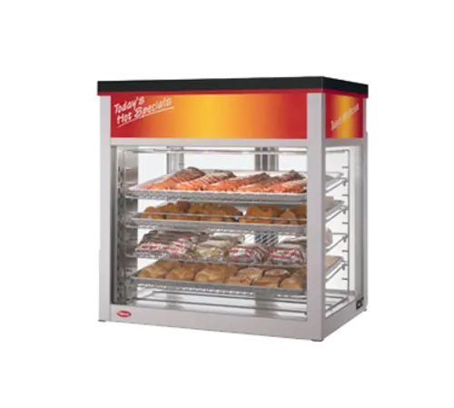 Hatco WFST-1X 32 2/32" Full Service Countertop Heated Display Case - (4) Shelves, 120v