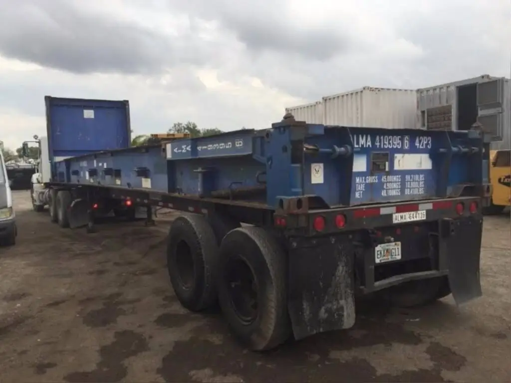Used A PLUS 40′ FLATRACK Flatbed Trailers Florida US | USA Transequipment #1542609