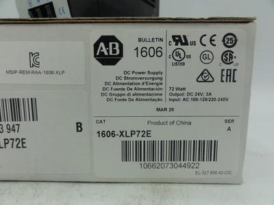 USED ALLEN BRADLEY 1606-XLP72E