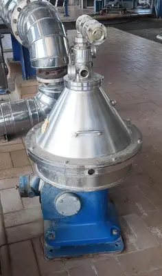 Macfuge 325 CHPT 3SK-P self-cleaning biodiesel purifier, 316SS.
