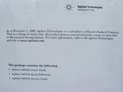 USED HP AGILENT 34970-90100