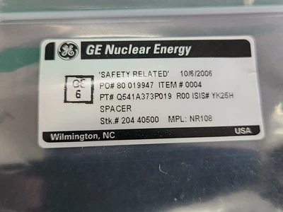 NEW GE Nuclear Energy Q541A373P019