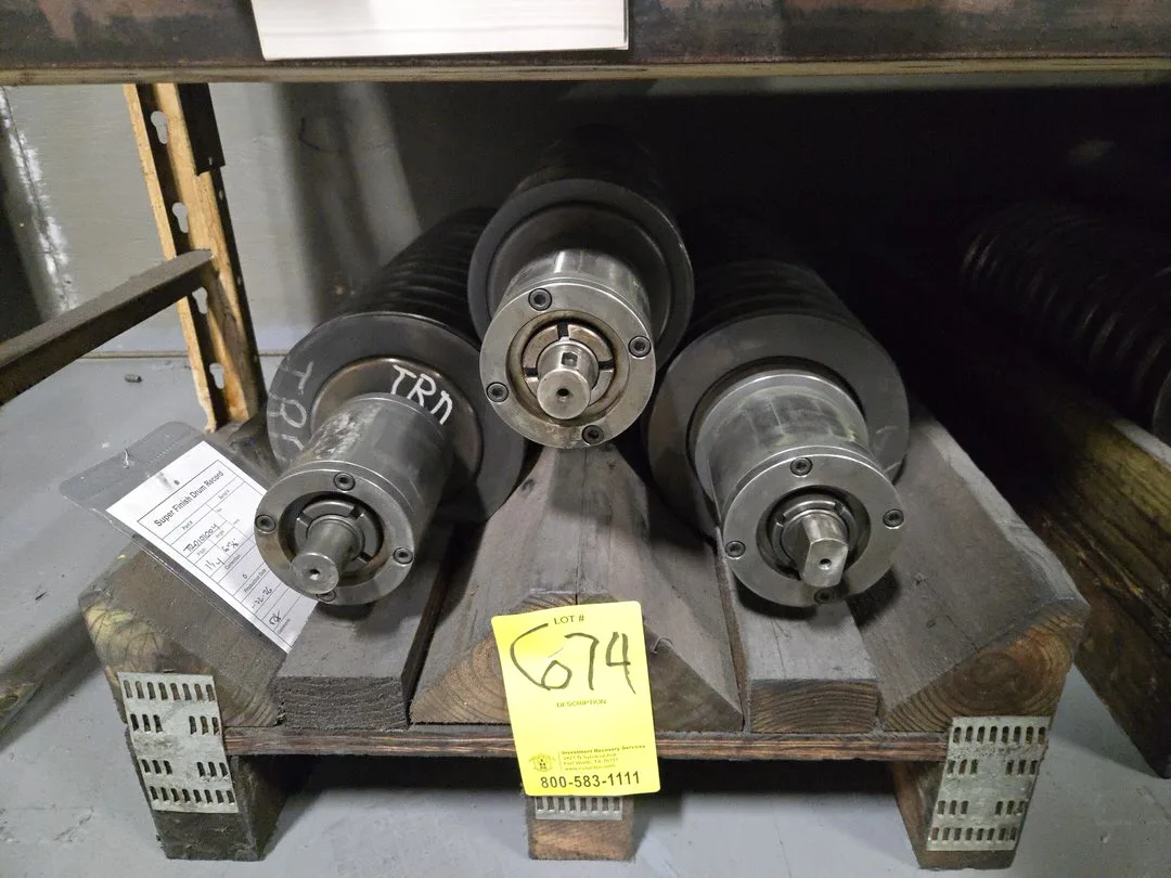 (3) Superfine OD Grind Drum Spindle