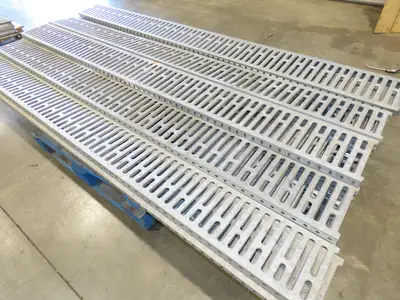 Interlake 9"x 8' Galvanized Steel Pallet Racking Deck 96"D Rack Lot of 40pcs