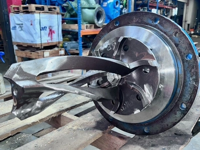 Back Pull Out with Impeller for Ahlstrom / Sulzer Medium Consistency Pump Model MCA 22-4