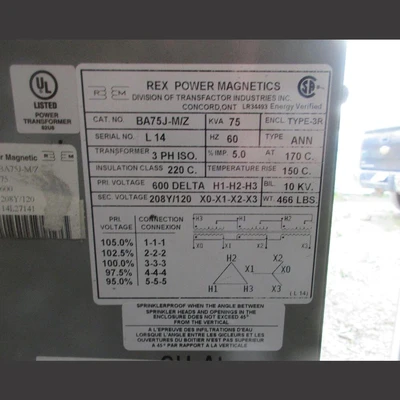 USED REX POWER MAGNETICS CT-G-421816