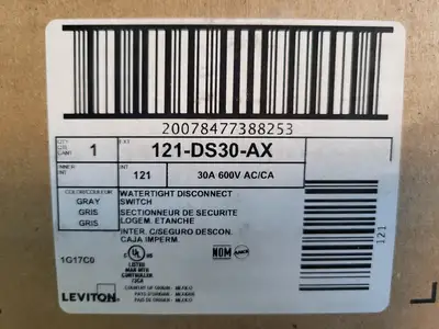 NEW LEVITON 121-DS30-AX
