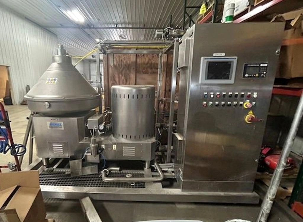 (3) Andritz-Frautech CA 201V BD cream separator skids, 316SS.