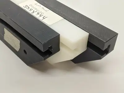 75-208C384 | Milled Track Wearstrip 7-5/8" x 1" x 2-1/2" D208C020, 3 PIECE SET - New Other