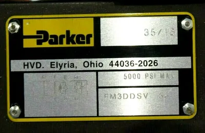 NEW PARKER FM3DDSV 55 FLOW CONTROL VALVE FM3DDSV55