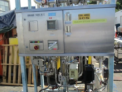 Steris Finn Aqua #1500-S-1, Pure Steam Generator, single still with pump