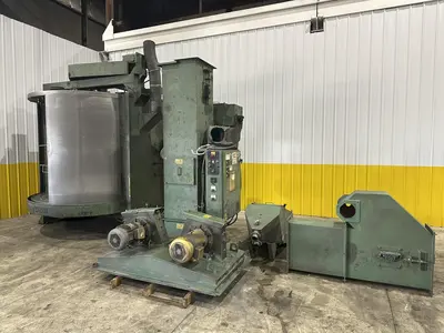 36" X 72" GOFF MODEL #3672D SPINNER HANGER SHOT BLAST CLEANING SYSTEM, NEW 2006: STOCK #22470