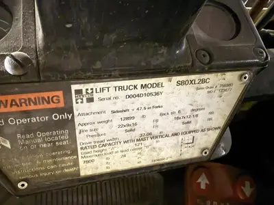 USED HYSTER S80XL2BC