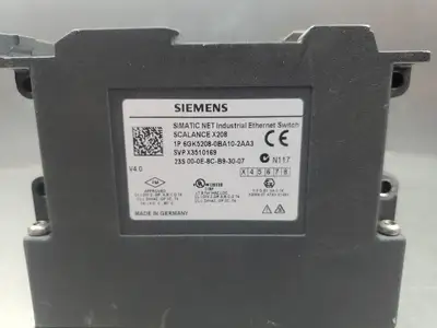 USED Siemens 6GK5208-0BA10-2AA3 SIMATIC NET Ethernet Switch (208-0BA10-2AA3)