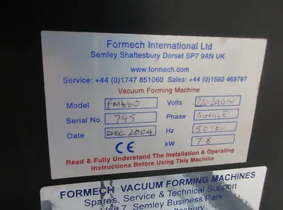 FORMECH FM660 Single Station Thermoformers | PlastiMach Corp (7)