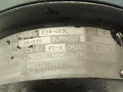 Foxboro E94-Q23L Temperature Transmitter 50-150°F 30vdc Haz Loc 3.5" Probe