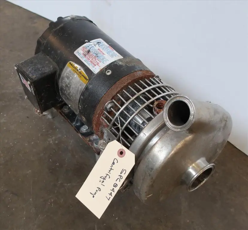 SPC8447  Pump Tri-Clover centrifugal pump, 1 hp, Stainless Steel