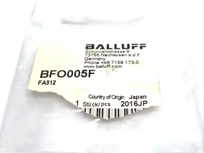 BFO D22-LA-AC-20, BFO005F | Balluff BFO005F Fiber Clamping Sleeve FA512 BFO D22-LA-AC-20 - New Other