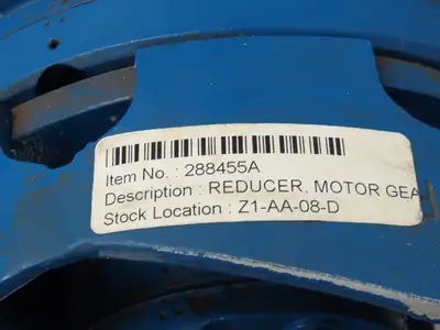 Foote Jones Inline Gear Reducer Drive with Motor Mount 244:1 Ratio