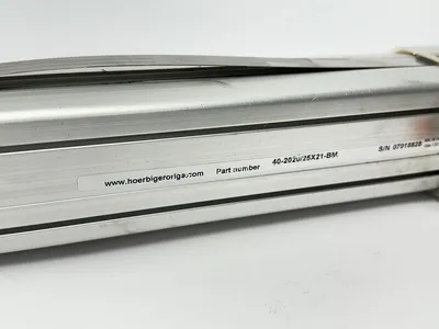 40-2020/25X21-BM | Origa  Pneumatic Slide Cylinder 40mm Bore 21" Stroke - For parts or not working