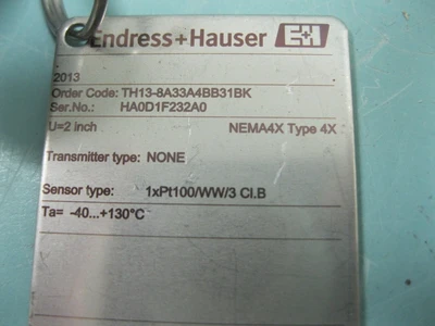 NEW Endress Hauser TH13-8A33A4BB31BK