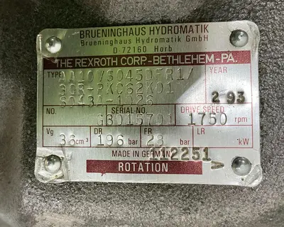 USED BRUENINGHAUS AA10VS045DFR1/30R-PKC62K01S043A-1026