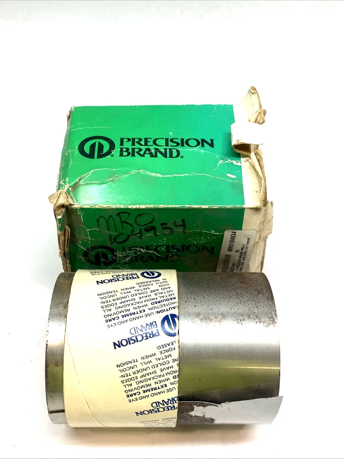 USED PRECISION BRAND STEEL SHIM STOCK ROLL 0.012" X 6" X 100" 1008-1010