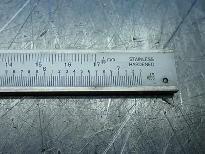 4pcs Measurement Lot. Caliper, Bore Gage, Radius Gage, Telescoping Gage