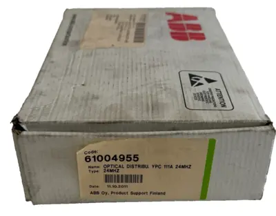 NEW ABB YPC111A OPTICAL DISTRIBUTER MODULE 24HMZ 61004955