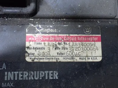 Used WESTINGHOUSE LAB3400SN Circuit Breakers Ohio US | HGR 24 #901209