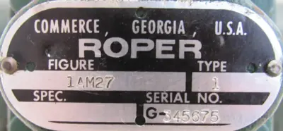 NEW ROPER 1AM27 GEAR PUMP