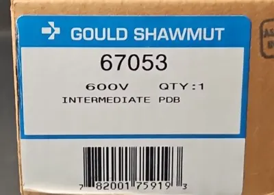 Gould SHAWMUT 67053 POWER DISTRIBUTION BLOCK 3 POLE 600V. Loc4E-28