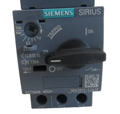 NEW SIEMENS 3RV2011-1JA10 CIRCUIT BREAKER 3RV20111JA10